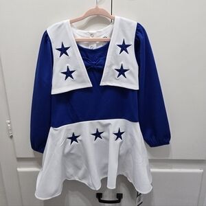 Toddler Dallas Cowboys Cheerleader Outfit - Size 4t
